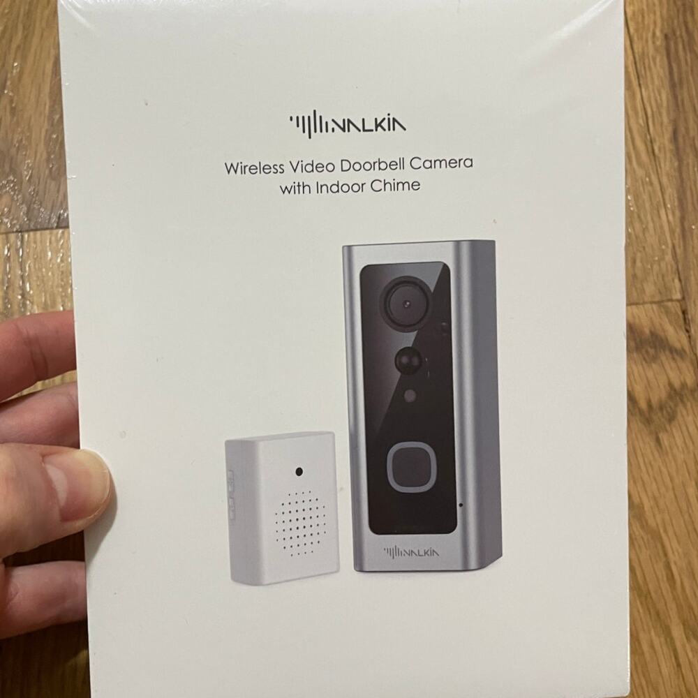 NAIKIN Wireless Video Doorbell‎ Camera Indoor Chime HD 1080p WiFi Two Way Audio